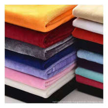 Hot selling factory outlet 100% polyester woven soft korean crystal velvet fabric